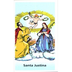 Estampa Justina 7 x 11 cm (P25)