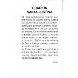 Estampa Justina 7 x 11 cm (P25)