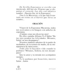 Estampa Macarena 7 x 11 cm (P25)