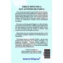 Estampa Antonio de Padua 7 x 11 cm (P25)