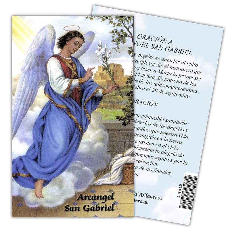 Estampa Arcangel Gabriel 7 x 11 cm (P25)