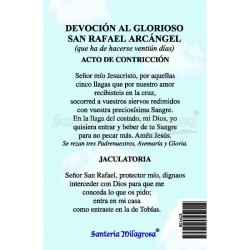 Estampa Arcangel Rafael 7 x 11 cm (P25)