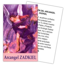 Estampa Arcangel Zadkiel 7 x 11 cm (P25)