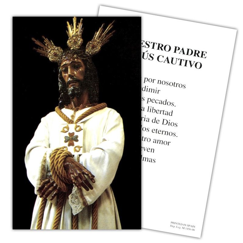 Estampa Cristo Cautivo 7 x 11 cm (P25)