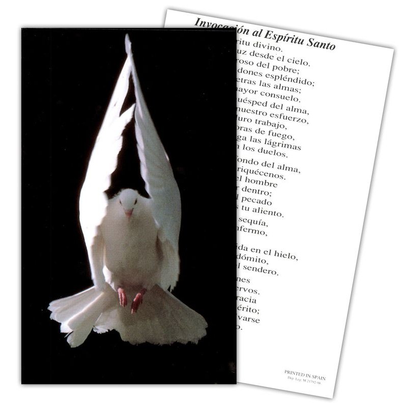 Estampa Espiritu Santo 7 x 11 cm (P25)