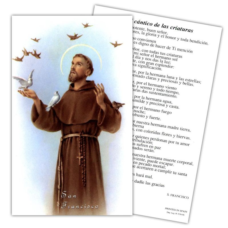 Estampa Francisco Asis 7 x 11 cm (P25)