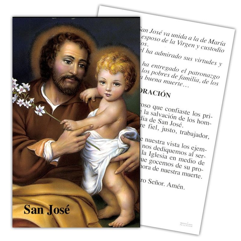 Estampa Jose (Oracion) 7 x 11 cm (25P)