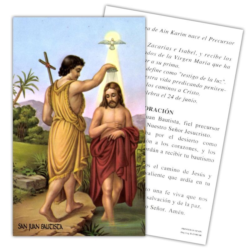 Estampa Juan Bautista 7 x 11 cm (P25)