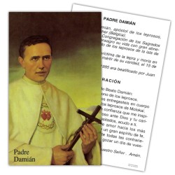 Estampa Padre Damian 7 x 11 cm (P25)