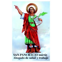 Estampa Pancracio 7 x 11 cm (P25)