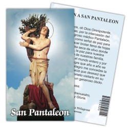 Estampa Pantaleon 7 x 11 cm (P25)