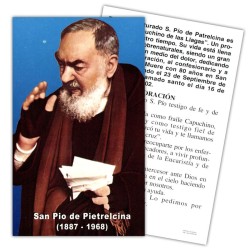 Estampa Pio de Pietrecina 7 x 11 cm (P25)