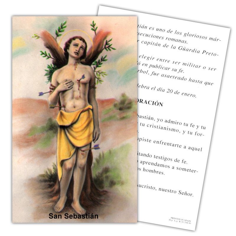 Estampa Sebastian 7 x 11 cm (P25)