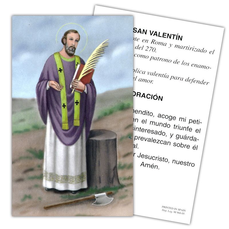 Estampa Valentin 7 x 11 cm (P25)