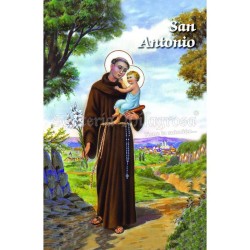 Estampa Antonio de Padua (de Pie) 7 x 11 cm (P25)