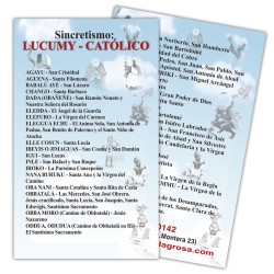 Estampa Sincretismo Lucumy - Catolico 7 x 11 cm (P25)