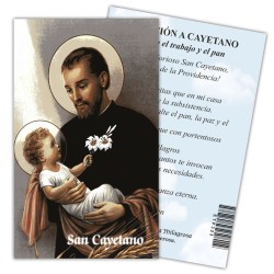 Estampa San Cayetano (Trabajo y Pan) 7 x 11 cm (P25)
