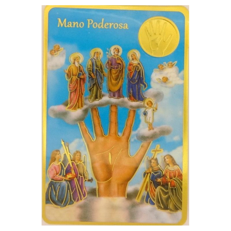 Estampa c/medalla Mano 6c