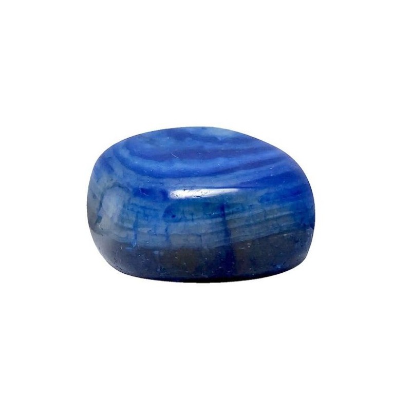 Agata azul rodada pequeña