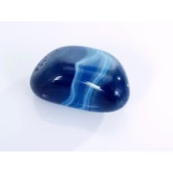 Agata azul rodada pequeña