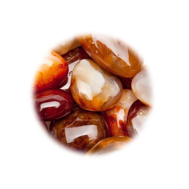 Carneola rodada pequeña p