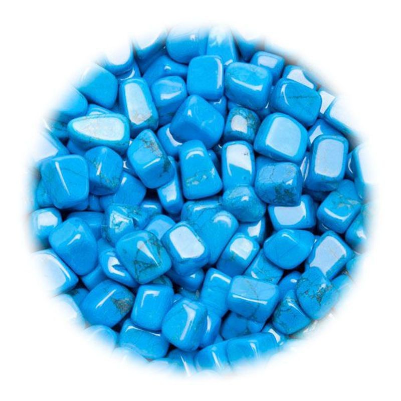 Howlita azul rodada peque