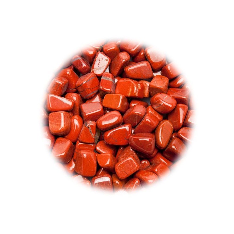 Jaspe rojo rodada pequeña