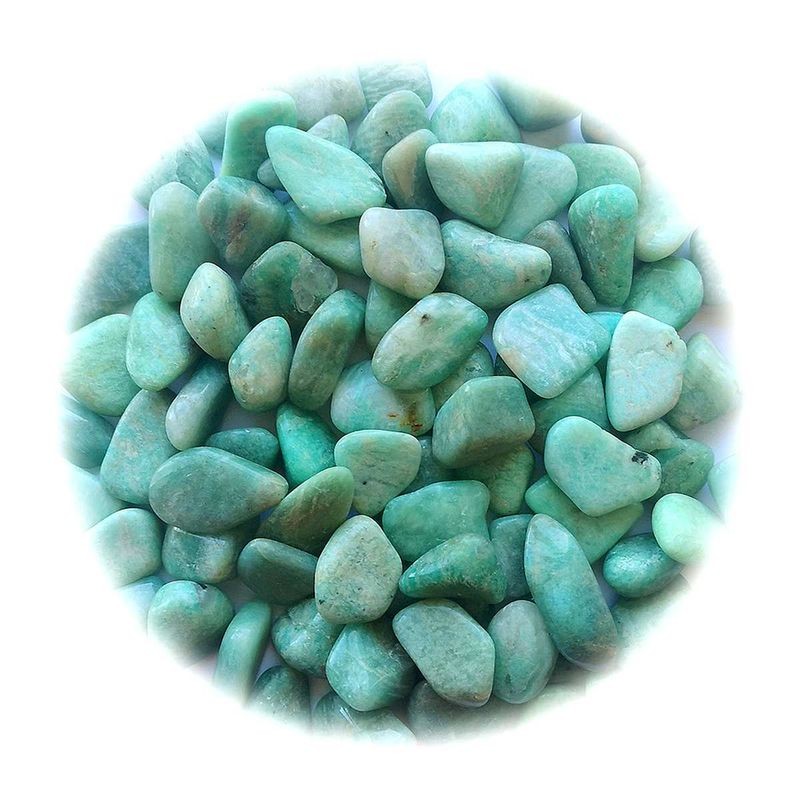 Amazonita rodada grande p