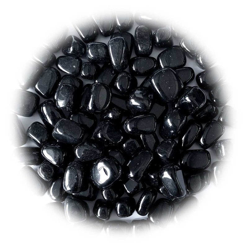 Obsidiana negra rodada g