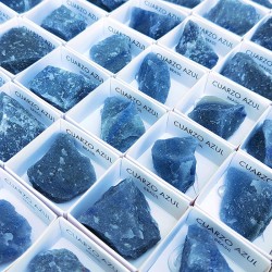 Cuarzo azul bruto (unidad