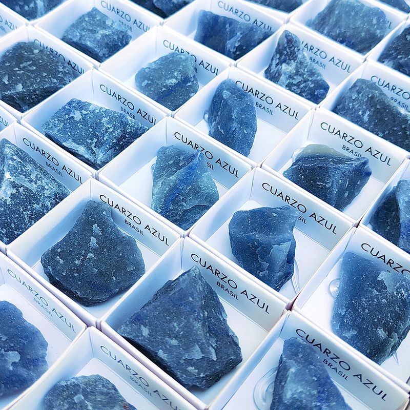 Cuarzo azul bruto (unidad