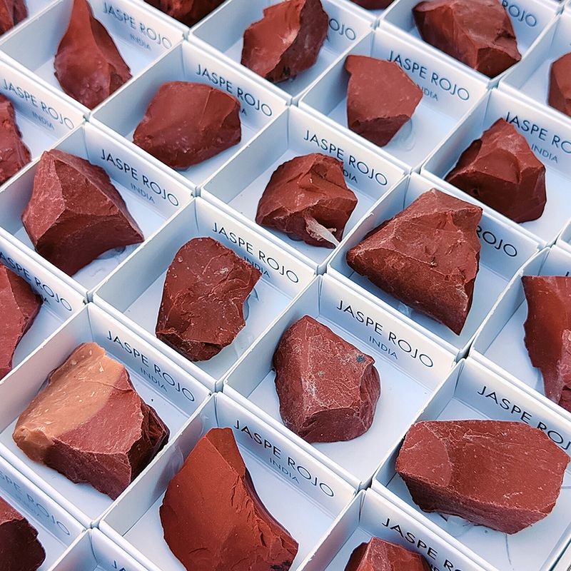 Jaspe rojo bruto (unidad)