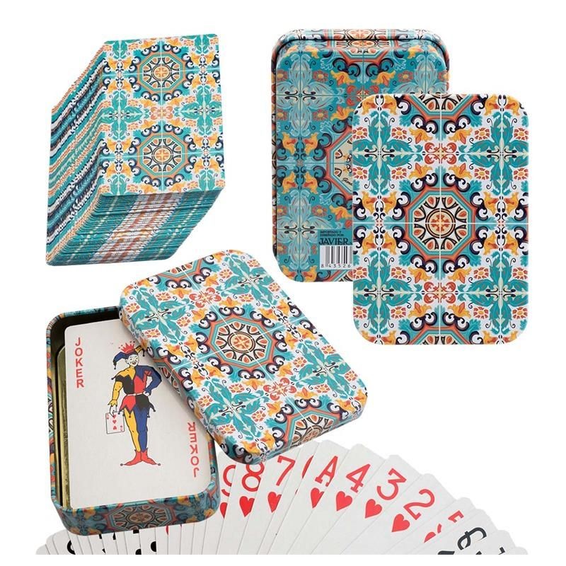 Baraja Poker Mosaico Verd