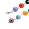 PULSERA Plata Ojo Colores