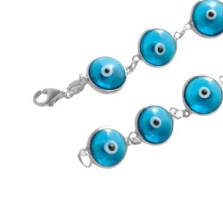 PULSERA Plata Cristal Ojo