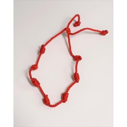 Pulsera Hilo Roja 7 Nudos