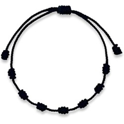 Pulsera Hilo Negr 7 Nudos