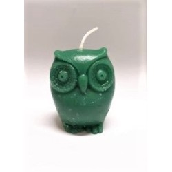 Vela Forma Buho Verde
