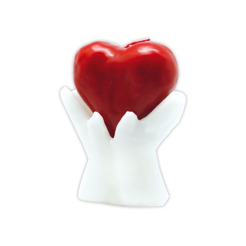 VELA FORMA Corazón con Ma