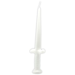 VELA FORMA Espada (Blanca