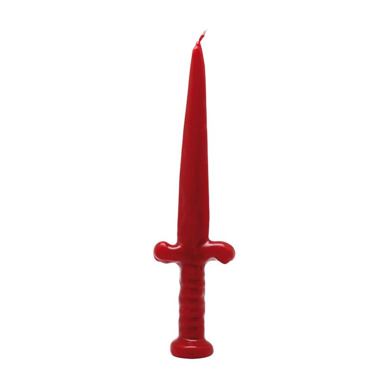 VELA FORMA Espada (Roja)