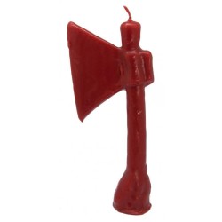 VELA FORMA Hacha (Rojo)