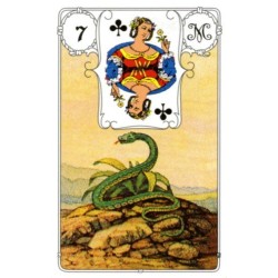 Oraculo Mlle Lenormand nï¿½ 12979 - J.M.C. Blue Owl (Poker Edition) (36 Cartas) (EN) (AGM)