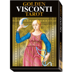 Tarot Golden Visconti Tarot - Pietro Alligo (SP, EN, IT, DE, FR) (22 Arcanos) (Dorado) (Gigante) (SCA)