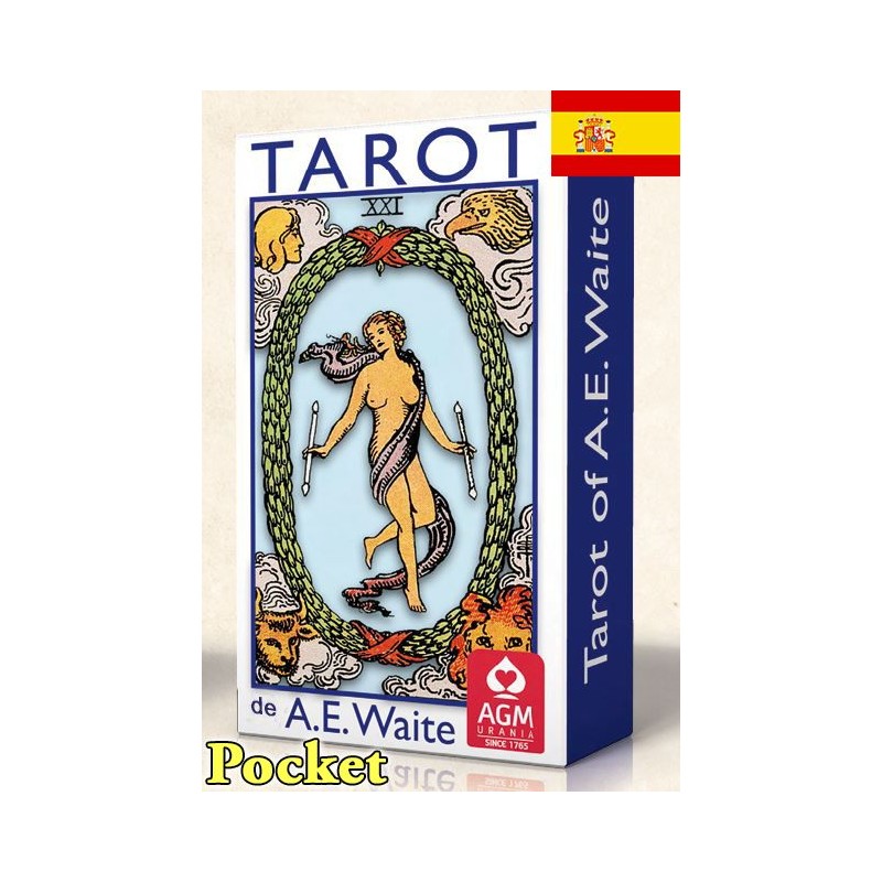 Tarot A. E. Waite & Pamela Colman Smith (Pocket) (Rider) (ES) (AGM) Edicion Azul - Lanzamiento en Julio 2017 -