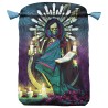 Bolsa Tarot Seda Azul 23 x 16 cm (Motivo Santa Muerte) - Lanzamiento Mayo 2017 -