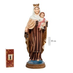Virgen Del Carmen Base Azul 40 cm