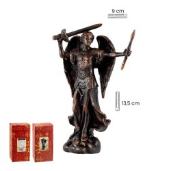 Arcangel San Miguel 13,5 cm Color Bronce - Resina