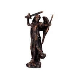 Arcangel San Miguel 13,5 cm Color Bronce - Resina