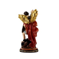 Arcangel San Miguel 14 cm c/ Armadura - Resina